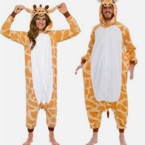 Women's Giraffe Print Footie Pajama